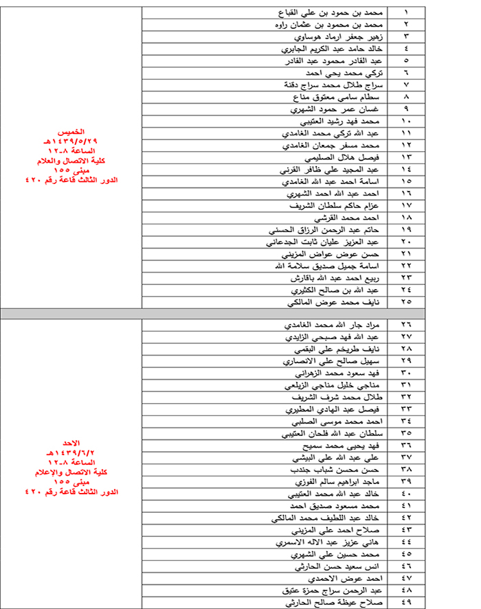 كلية الاتصال والاعلام جامعة الملك عبدالعزيز