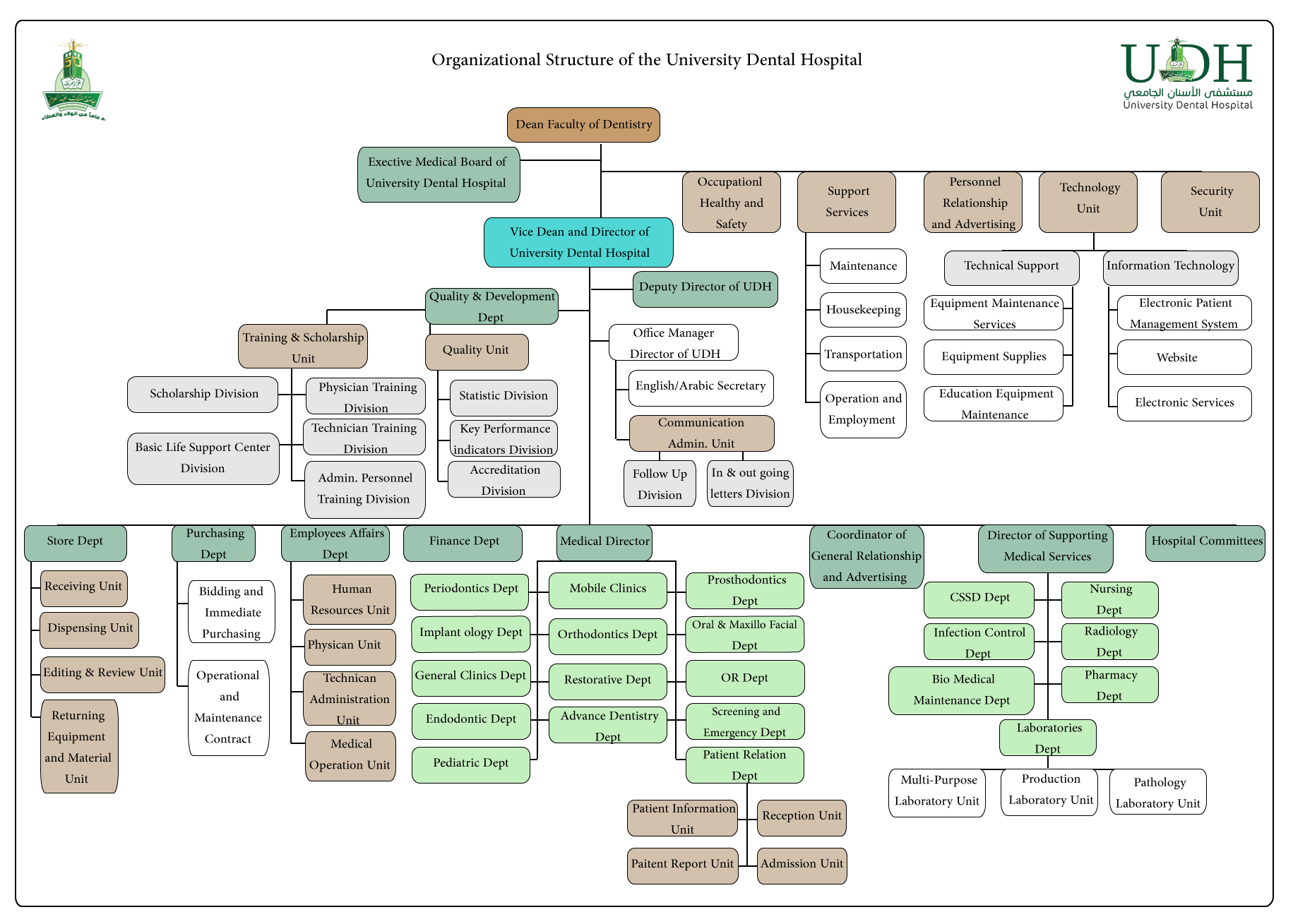 University Hospital Organizational Chart